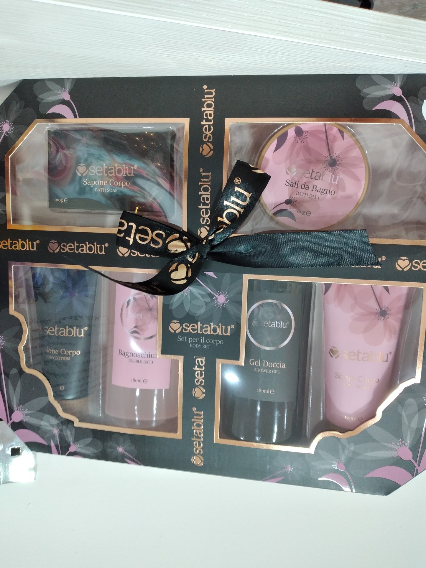 Descrizione del Set Regalo Setablu Seta