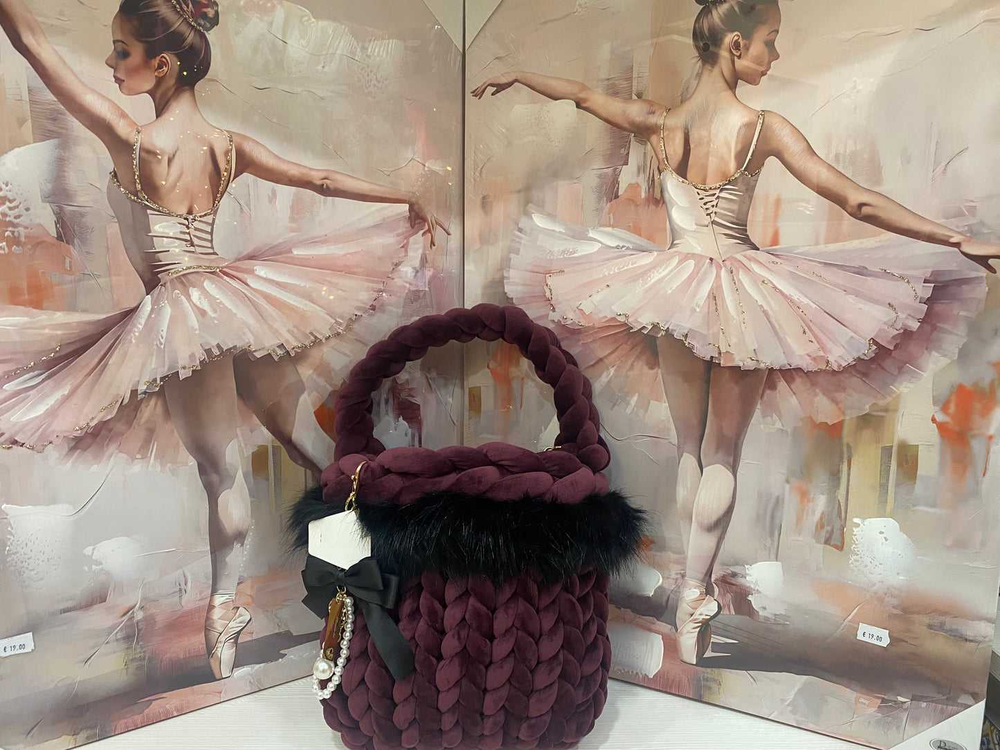 Borsa "Marshmallow" Rosso vino- Eleganza e Morbidezza