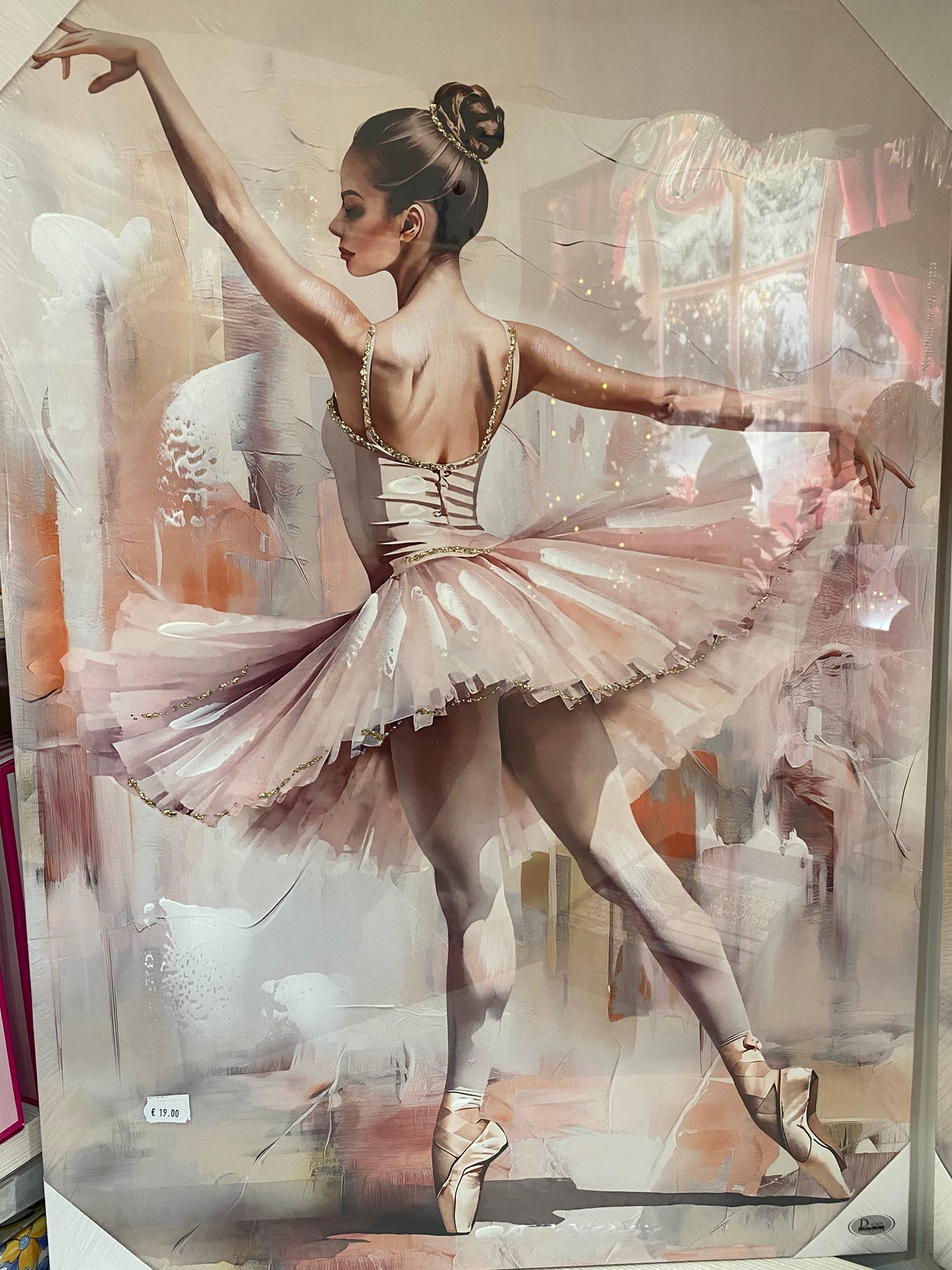 Quadro "Ballerina Romantica" - Grazia, Forza e Tonalità Pastello 🌸