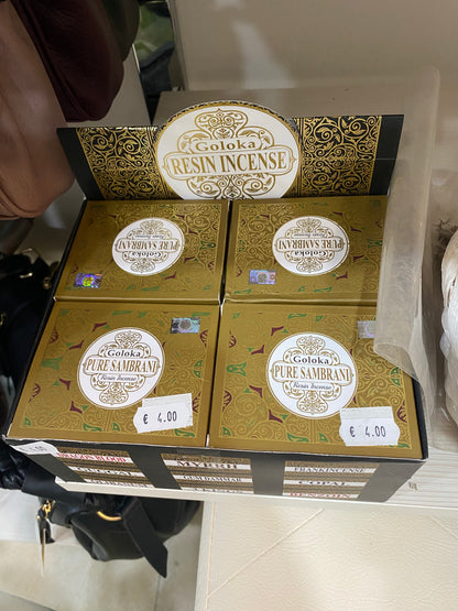 Incenso in Resina "Goloka Pure Sambrani" – Tradizione e Benessere
