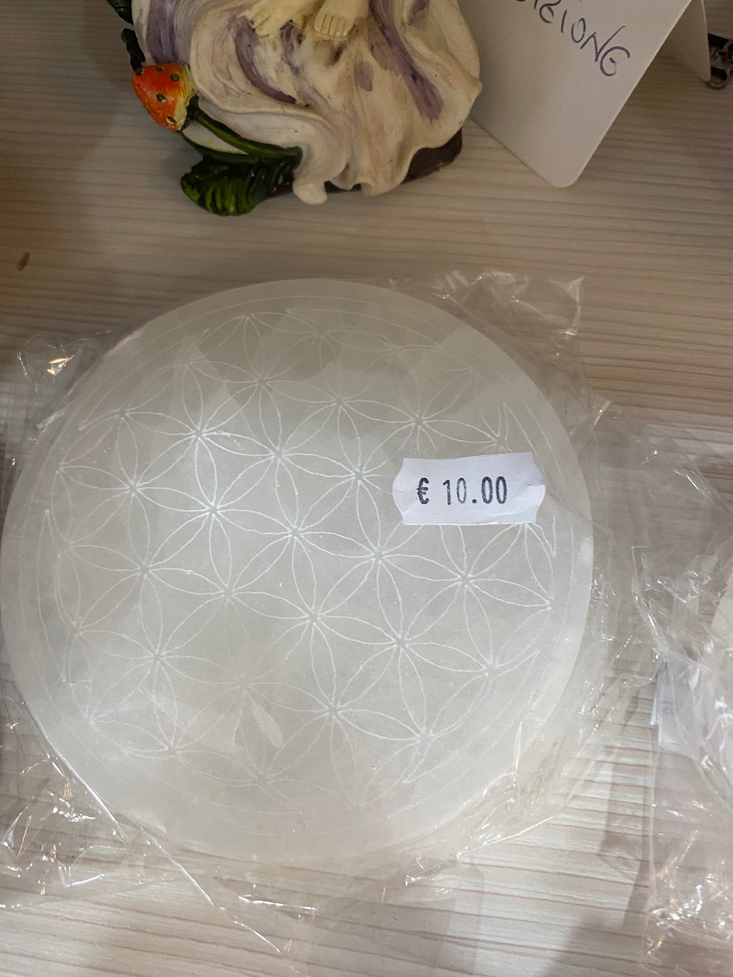 Piastra di Selenite Incisa - Fiore della Vita