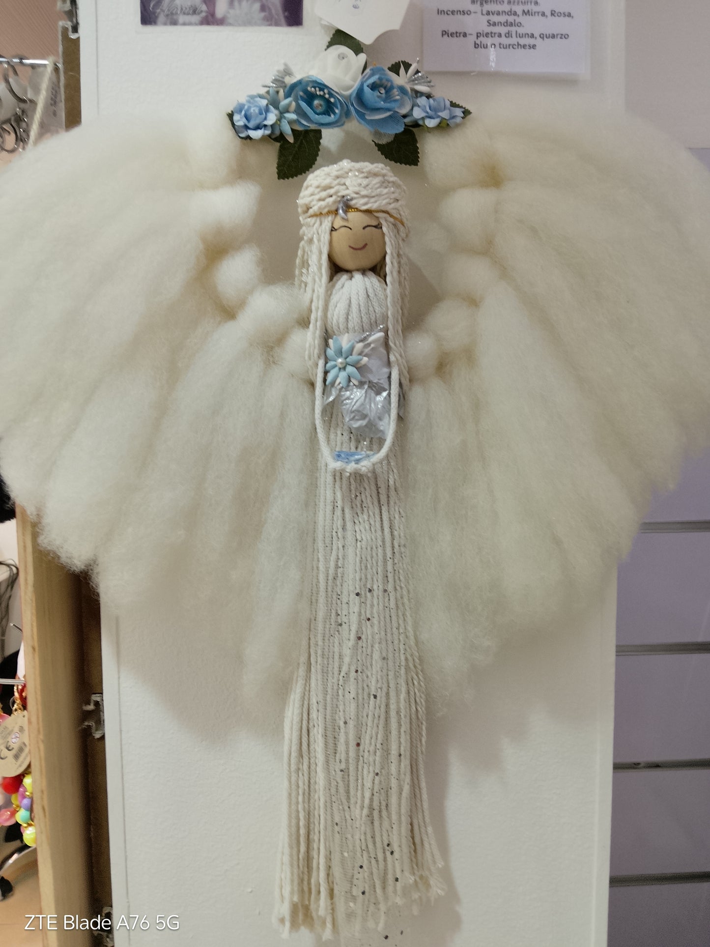 Angelo Messaggero di Pace - Decorazione Soffice e Romantica 🕊️ ispirato all'Arcangelo Haniel per esaudire i tuoi desideri