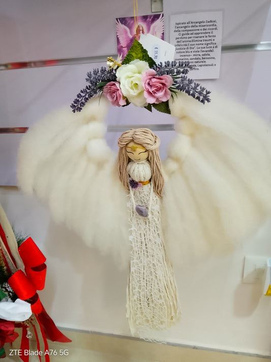 Angelo Messaggero di Pace - Decorazione Soffice e Romantica 🕊️ ispirato all'Arcangelo Zadkiel