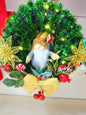 Ghirlanda Luminosa "Gnomo Oro e Stelle di Natale Glitter"