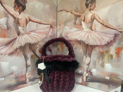 Borsa "Marshmallow" Rosso vino- Eleganza e Morbidezza