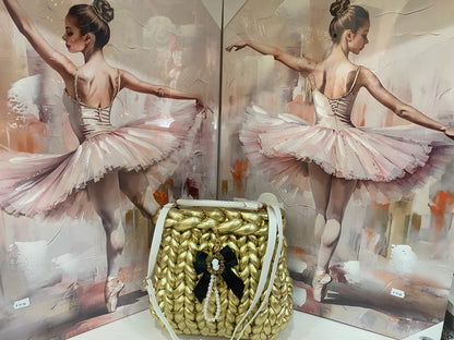 Borsa "Marshmallow" Oro- Eleganza, regalità e Morbidezza