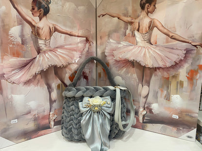 Borsa "Marshmallow" Grigia - Eleganza, raffinatezza e Morbidezza