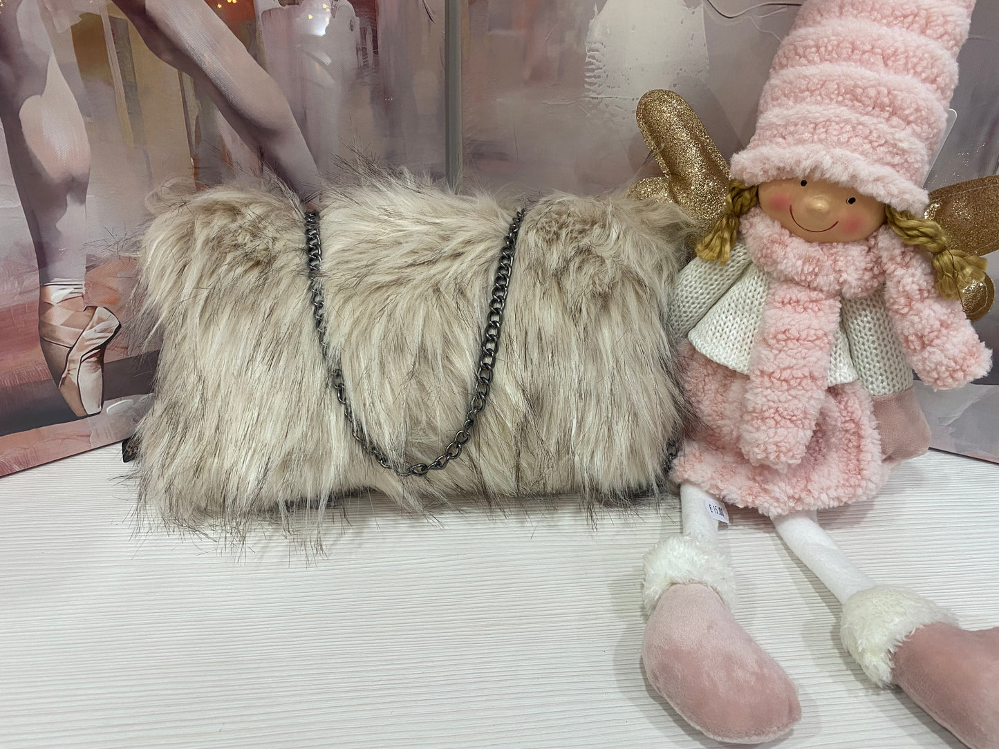 Pochette Sinuosa in Ecopelliccia