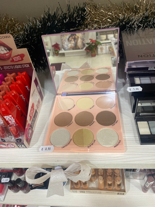 Palette Contouring &amp; Illuminanti DDONNA - Scultura Perfetta in 9 Colori! 🎨