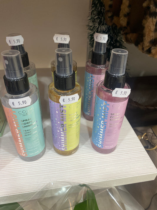 Spray Corpo Shimmer COSMi - Brillantezza e Profumo Fresco (Solo € 5.90!) 💖