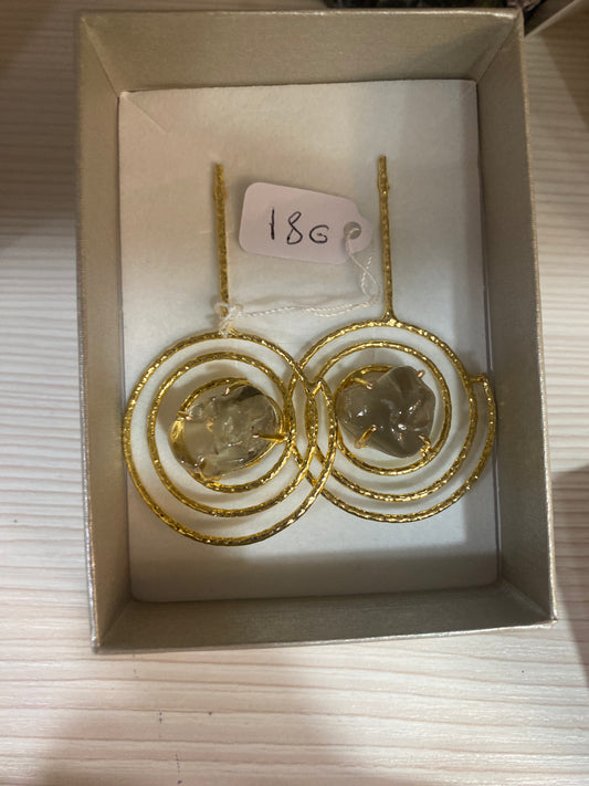 Orecchini "Spirali d'Oro" – Design Contemporaneo e Materico