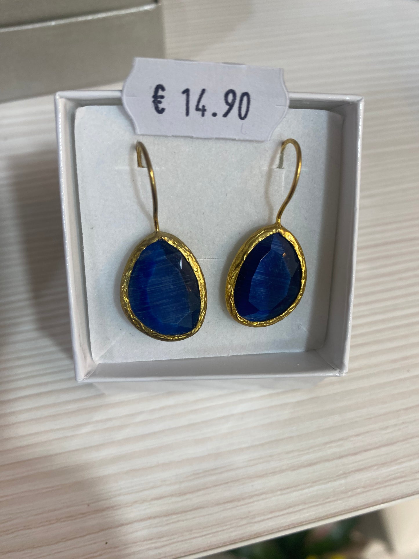 Orecchini Pendenti "Blu Notte" – Riflessi di Luce