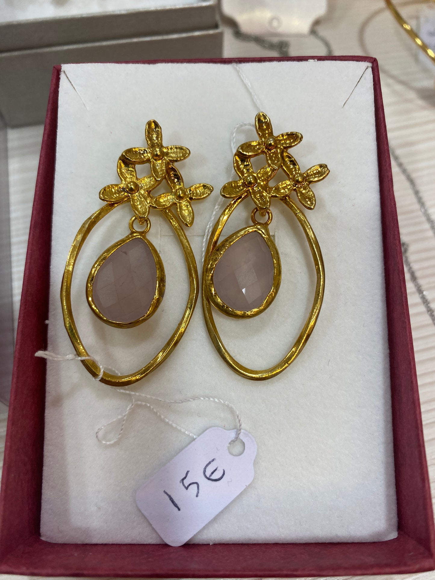 Orecchini Pendenti "Fioritura Rosa"