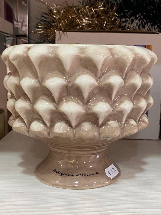 Vaso Pigna Siciliano "Artigiani d'Oriente" - Simbolo di Prosperità e Buon Augurio 🏡