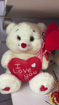 Peluche "Abbraccio d'Amore" – Orsetto con Cuore I Love You