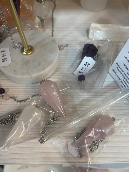 Pendoli a Punta Esagonale in Pietra Naturale