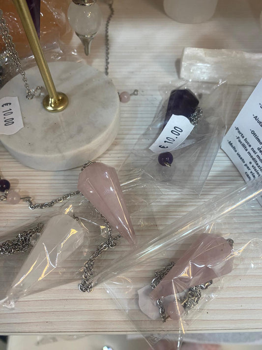 Pendoli a Punta Esagonale in Pietra Naturale