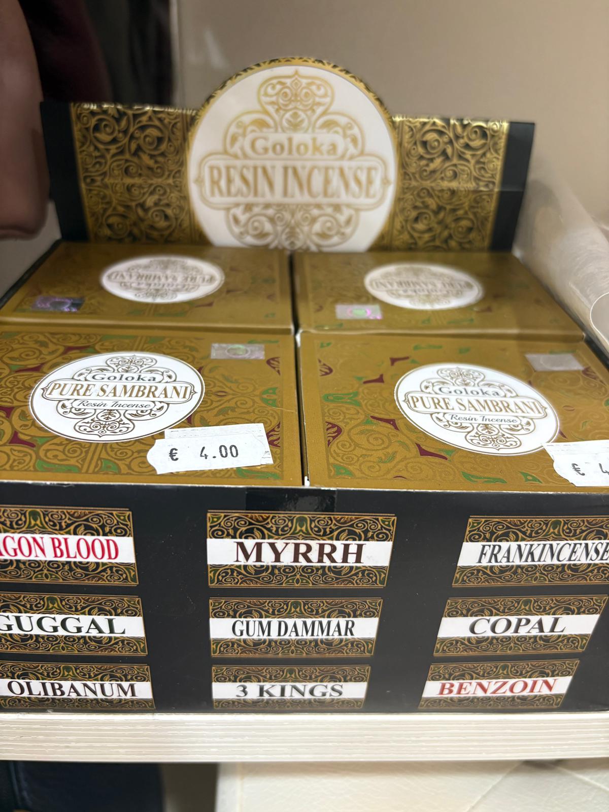 Incenso in Resina "Goloka Pure Sambrani" – Tradizione e Benessere